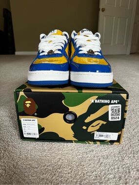 A Bathing Ape Bape Sta #5 M2 Mens Size 9.5
